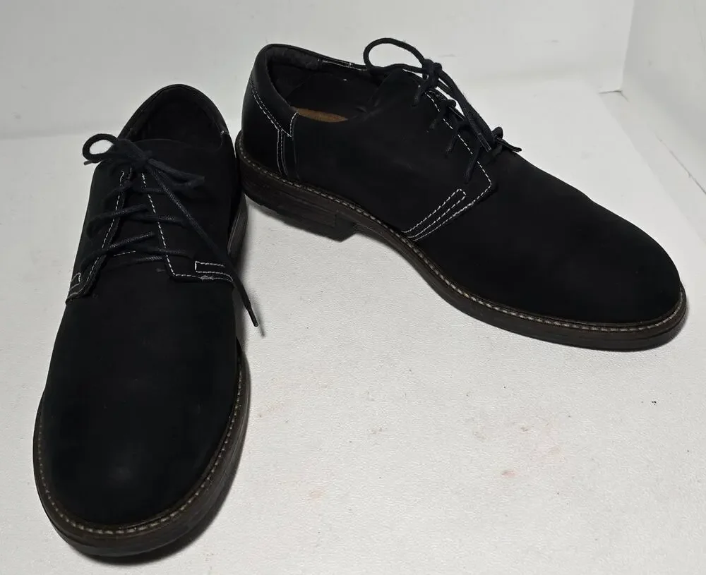 Naot Chief Oxford Shoes Black Nubuck Leather Mens 9.5/10 EU 43 Business Casual